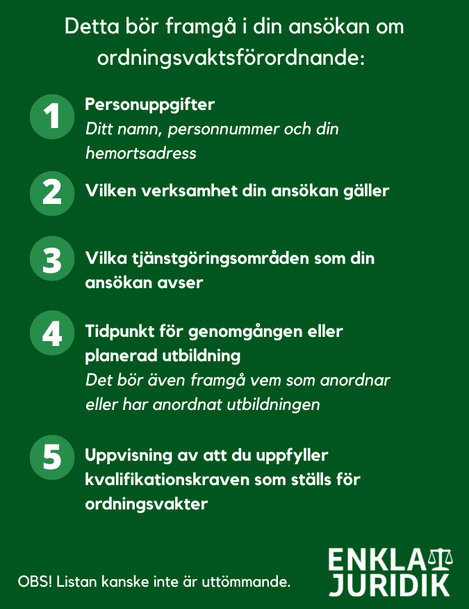 Ordningsvaktsförordnande