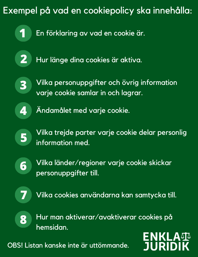 Enkla Juridik | Cookiepolicy